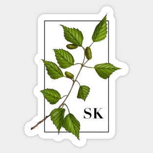 Saskatchewan - White Birch Sticker